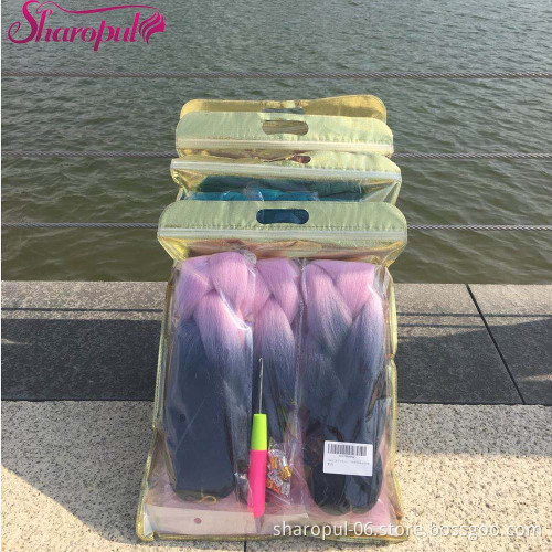 Synthetic hair braiding 3packs/lot 24inch 100gram